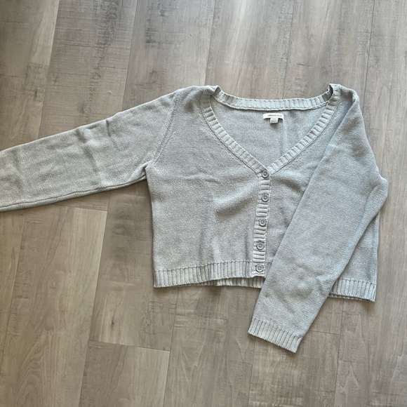 Cardigan gris AE - Picture 1 of 4